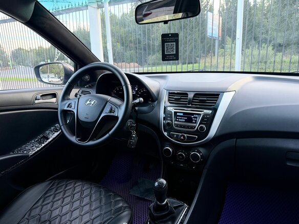 2014 Hyundai Solaris I Рестайлинг, коричневый - вид 8