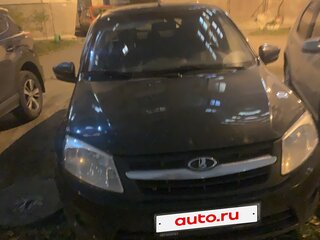 2014 Lada (ВАЗ) Granta I, чёрный, 430000 рублей, вид 3
