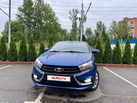 2021 Lada (ВАЗ) Vesta I, синий, 1220000 рублей, вид 2