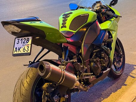 2008 Kawasaki ZX-10R Ninja, зелёный, 685000 рублей, вид 1