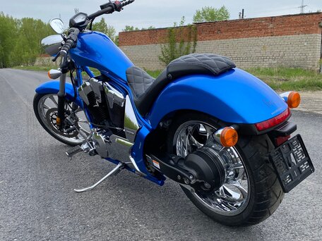 2015 Honda VT 1300CX Fury, синий, 950000 рублей, вид 4