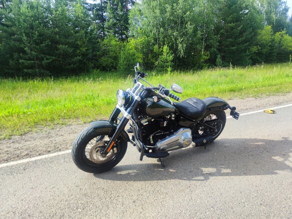 2019 Harley-Davidson Softail Slim, зелёный, 1200000 рублей - вид 5