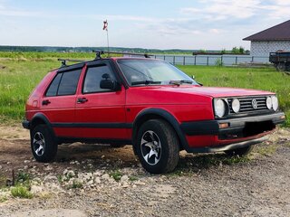1990 Volkswagen Golf KAT II, красный, 150000 рублей, вид 4