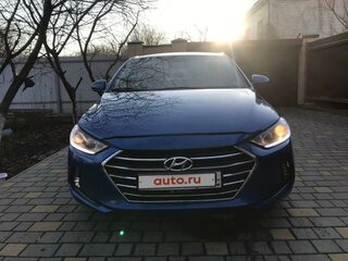 2016 Hyundai Elantra VI (AD), синий, 1800000 рублей, вид 2