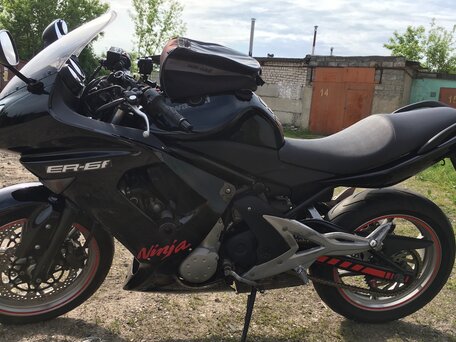 2007 Kawasaki ER-6F (Ninja 650R), чёрный, 390000 рублей, вид 4