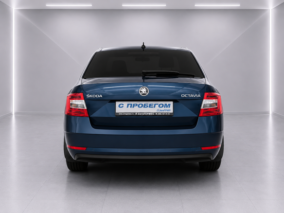 2017 Skoda Octavia III (A7) Рестайлинг, синий, 1535000 рублей - вид 2