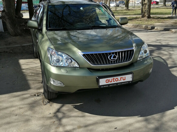 2007 Lexus RX 350 II Рестайлинг, зелёный - вид 1