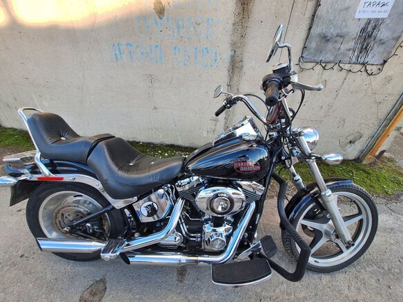 2009 Harley-Davidson Softail Custom, чёрный, 1200000 рублей - вид 6