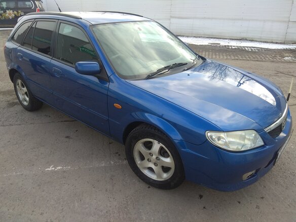 2000 Mazda Familia S-Wagon VIII (BJ), синий