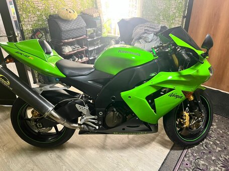 2004 Kawasaki ZX-10R Ninja, зелёный, 700000 рублей, вид 1