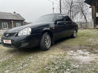 2008 Lada (ВАЗ) Priora I, чёрный, 350000 рублей, вид 4