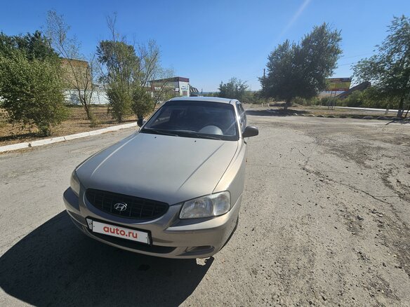 2008 Hyundai Accent ТагАЗ II, бежевый, 610000 рублей - вид 2
