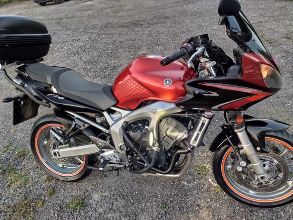 2009 Yamaha FZ6, оранжевый, 349000 рублей - вид 23