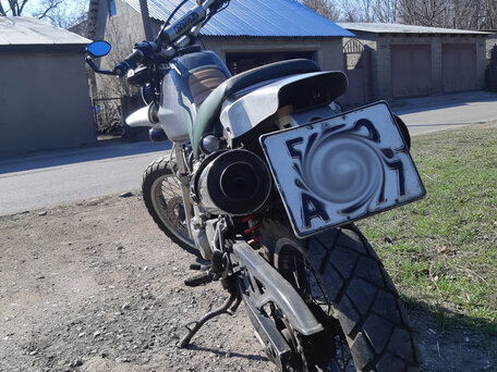 1997 Honda SLR 650, зелёный, 230000 рублей, вид 3