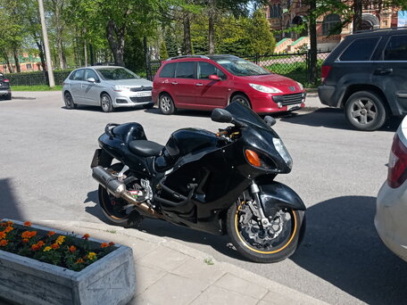 2004 Suzuki GSX 1300 R Hayabusa, чёрный, 730000 рублей, вид 1