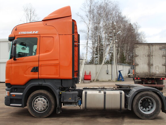 2015 Scania R-Series, оранжевый - вид 3