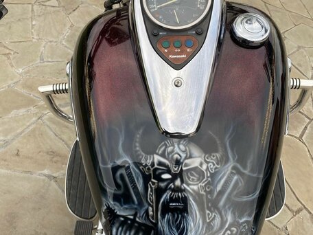 2008 Kawasaki VN900 Vulcan, пурпурный, 490000 рублей, вид 2