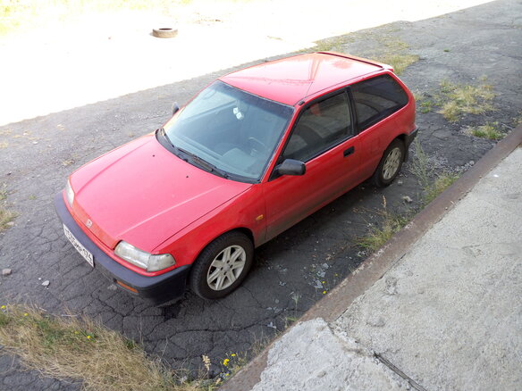 1989 Honda Civic IV, красный