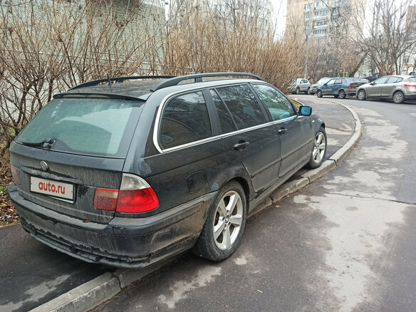 2003 BMW 3 серии 330xi IV (E46) Рестайлинг, чёрный - вид 3