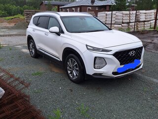 2019 Hyundai Santa Fe IV, белый, 3100000 рублей, вид 3
