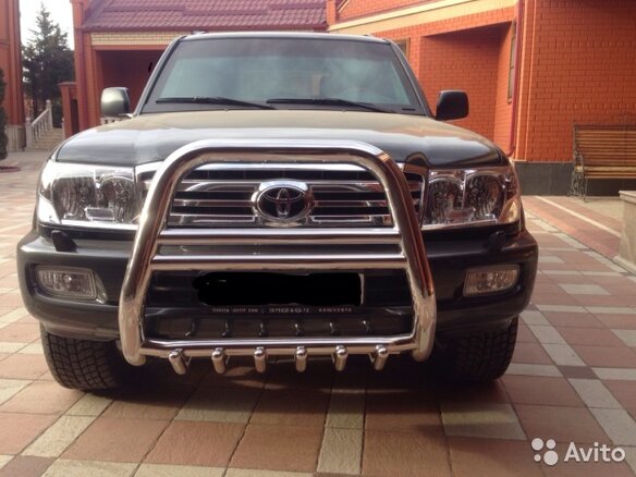 2007 Toyota Land Cruiser 100 Series Рестайлинг 2, чёрный