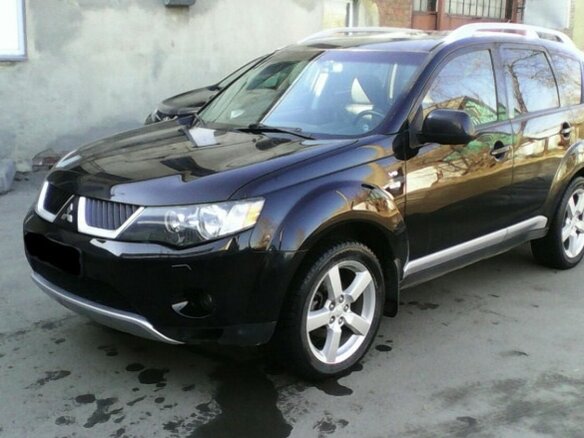 2008 Mitsubishi Outlander II, чёрный