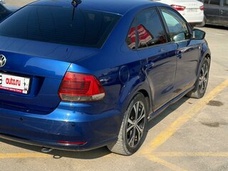 2019 Volkswagen Polo V Рестайлинг, синий, 857000 рублей, вид 3