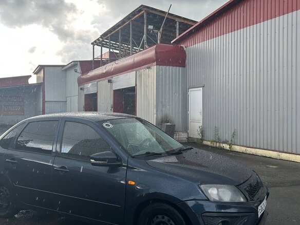 2012 Lada (ВАЗ) Granta I, синий, 360000 рублей - вид 4