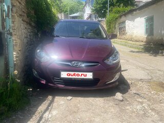 2013 Hyundai Solaris I, фиолетовый, 600000 рублей, вид 1