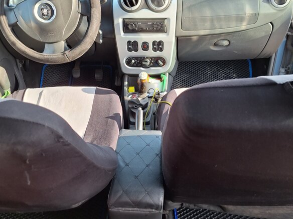 2013 Renault Logan I Рестайлинг, синий, 470000 рублей - вид 17