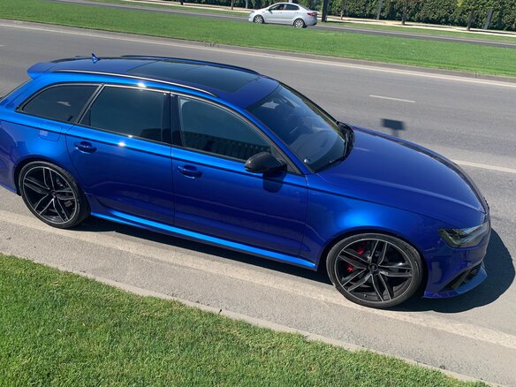 2014 Audi RS 6 III (C7), синий - вид 3