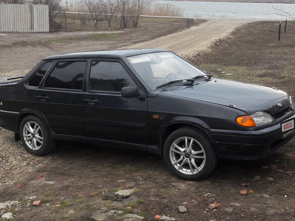 2008 Lada (ВАЗ) 2115, чёрный - вид 1