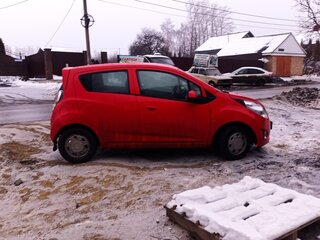 2011 Chevrolet Spark III, красный, 550000 рублей, вид 4