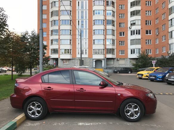 2008 Mazda 3 I (BK) Рестайлинг, красный - вид 1