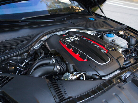 2013 Audi RS 7 I (4G), чёрный - вид 4