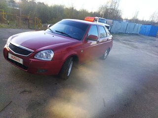 2008 Lada (ВАЗ) Priora I, красный, 330000 рублей, вид 4