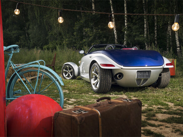 2001 Chrysler Prowler, серебристый - вид 14