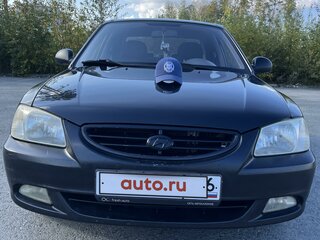 2007 Hyundai Accent ТагАЗ II, чёрный, 350000 рублей, вид 1
