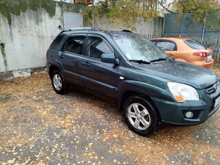 2008 Kia Sportage II Рестайлинг, зелёный, 800000 рублей, вид 2