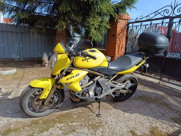 2006 Kawasaki ER-6N, жёлтый, 370000 рублей - вид 4
