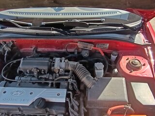 2005 Hyundai Accent ТагАЗ II, красный, 450000 рублей, вид 4