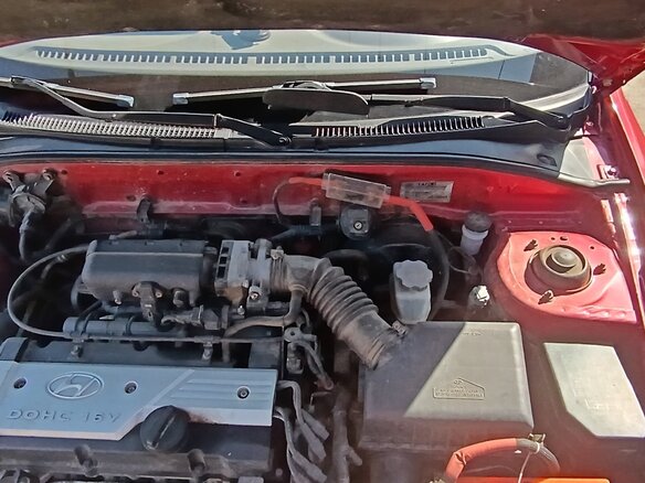 2005 Hyundai Accent ТагАЗ II, красный, 450000 рублей - вид 3