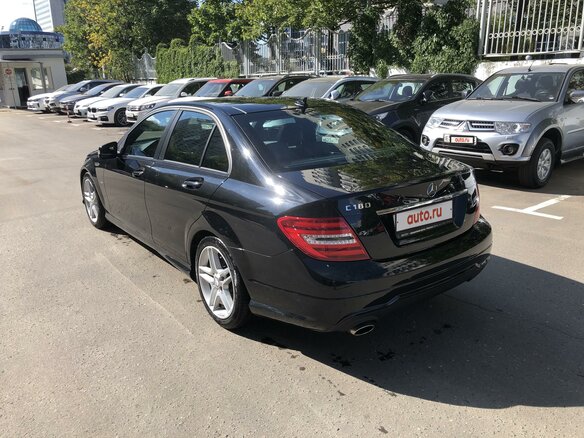 2012 Mercedes-Benz C-Класс 180 BlueEFFICIENCY III (W204) Рестайлинг, чёрный - вид 6