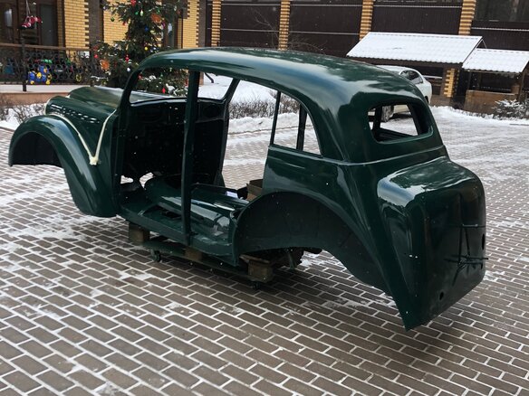 1955 Москвич 401 401-420, зелёный - вид 13