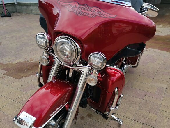 2012 Harley-Davidson Electra Glide, красный, 1340000 рублей - вид 9