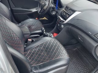 2015 Hyundai Solaris I Рестайлинг, серебристый, 450000 рублей, вид 5