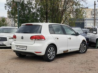 2012 Volkswagen Golf VI, белый, 349000 рублей, вид 5