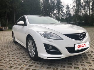 2011 Mazda 6 II (GH) Рестайлинг, белый, 1370000 рублей, вид 4