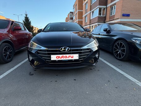 2019 Hyundai Elantra VI (AD) Рестайлинг, чёрный, 1400000 рублей, вид 1