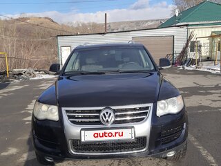 2008 Volkswagen Touareg I Рестайлинг, чёрный, 1350000 рублей, вид 2